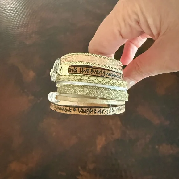 Silver Tree of Life Layered Bracelet - Picture 3 of 3